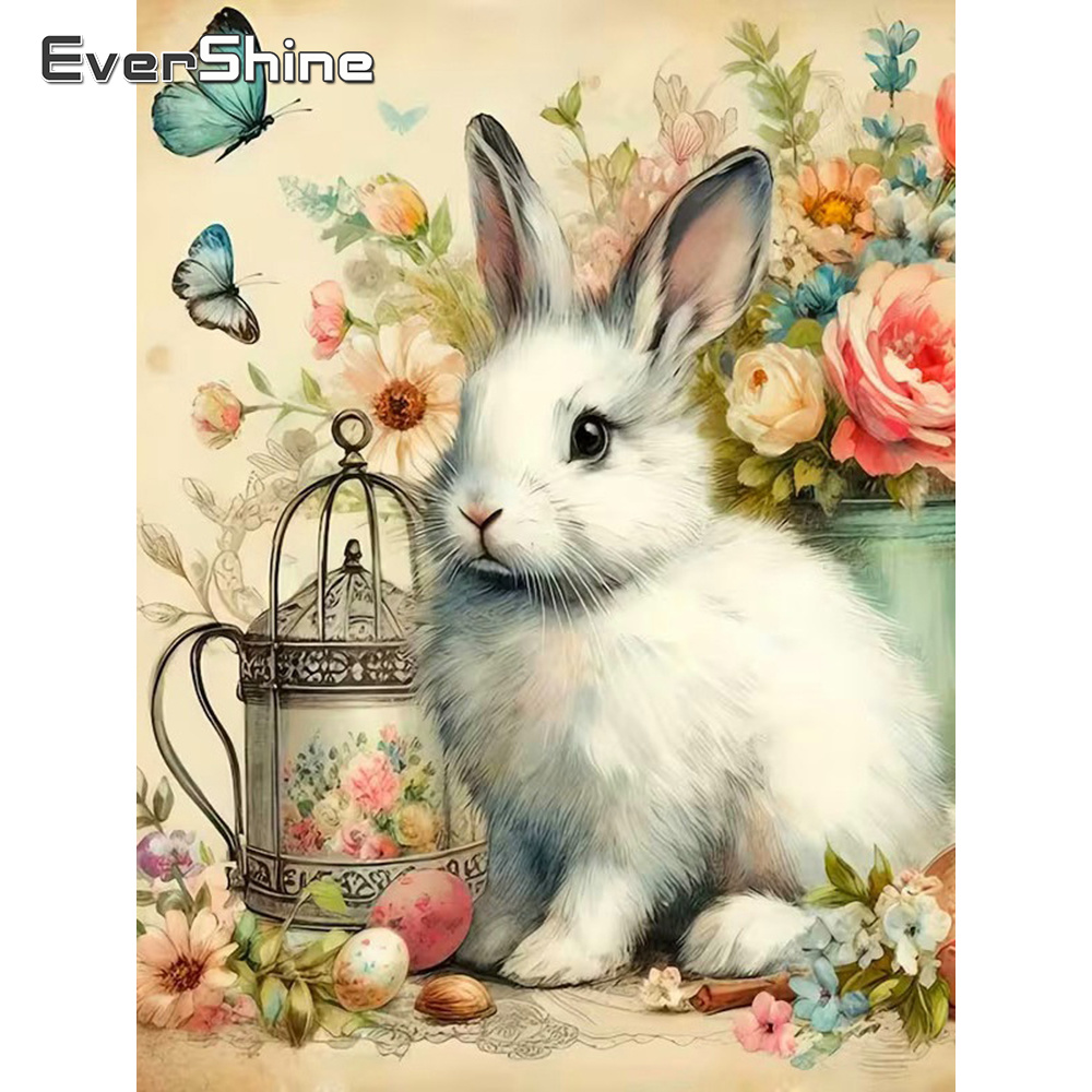 Embroidery Egg - Evershine Mosaico de Diamantes con Diseño