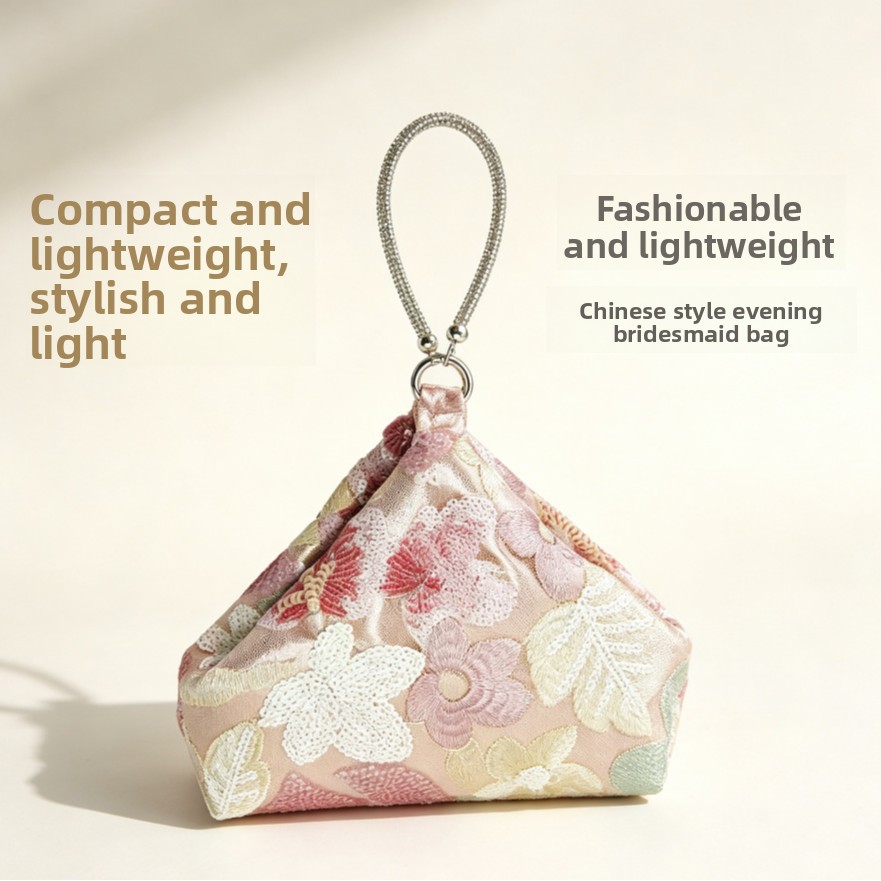Embroidery Ring - Bolso de Noche con Bordado Floral
