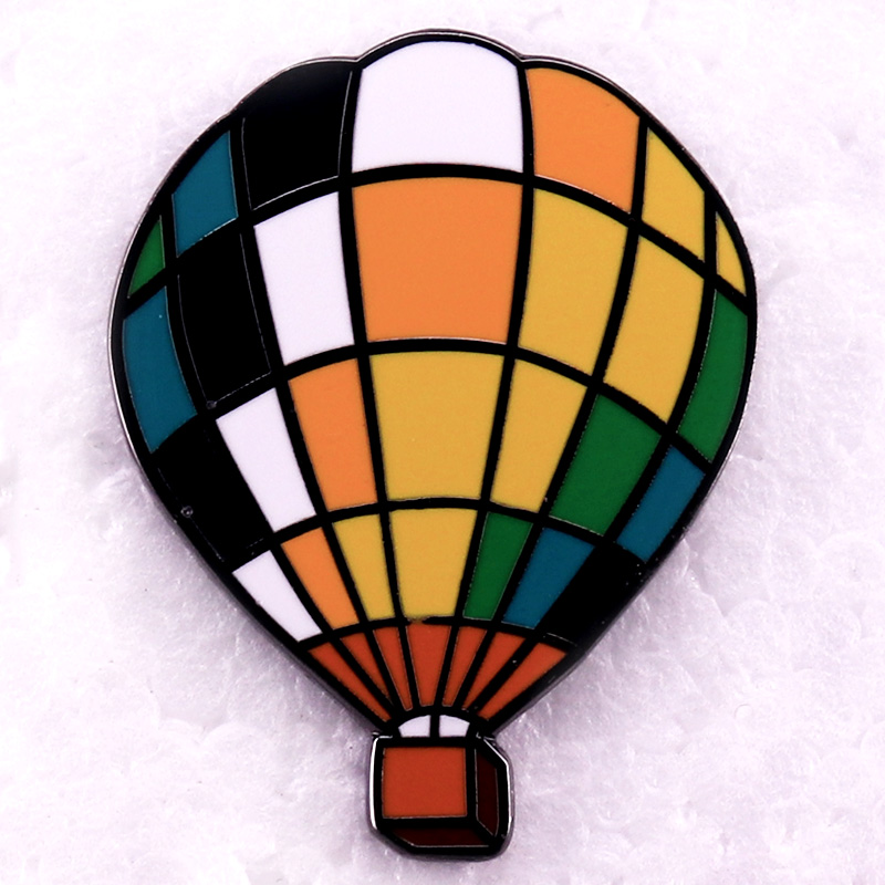 Embroidery Bali - Pin esmaltado con globo aerostático, insignia