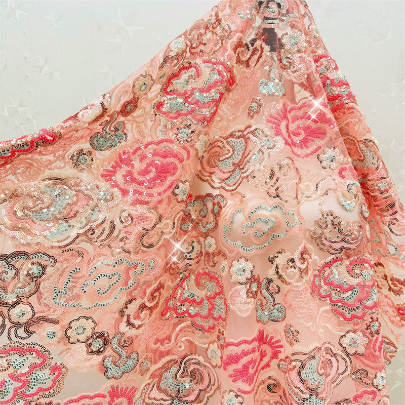 Embroidery Web - 2 yardas/lote, tela de encaje con