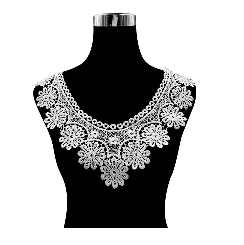 Embroidery Web - Cuello de Encaje Soluble en Agua,