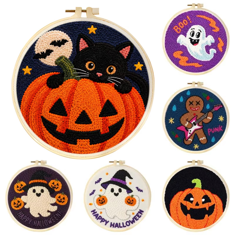 Embroidery Hoop Square - Kit de Bordado con Aguja Mágica