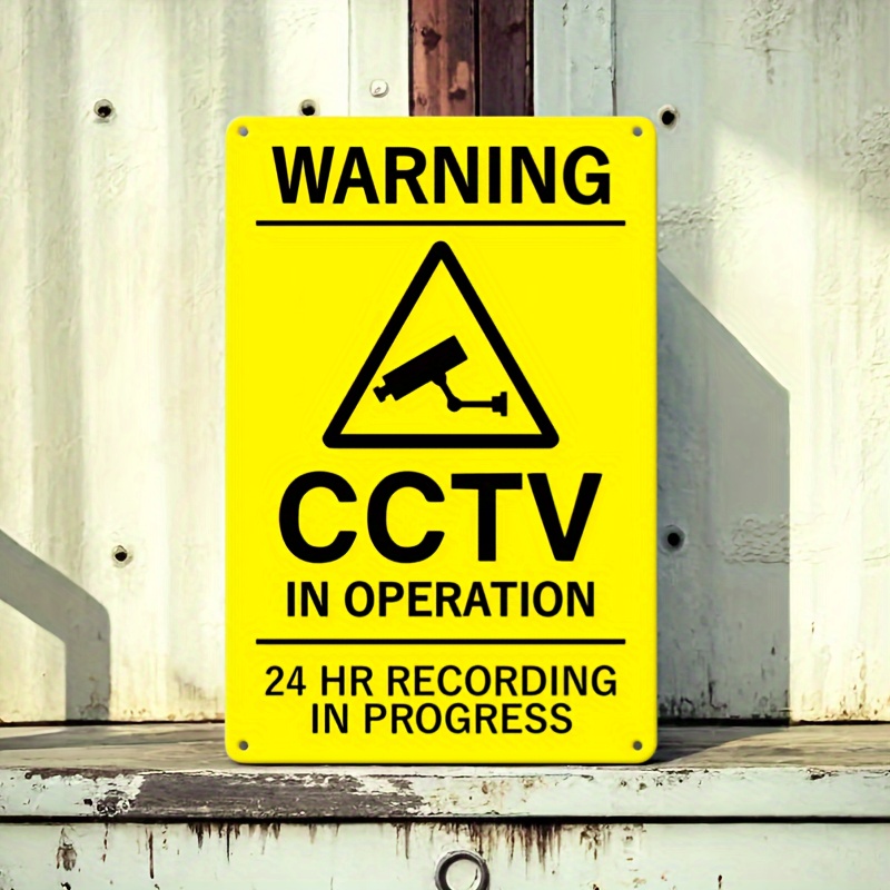 Embroidery Studio - Señal de advertencia de CCTV de