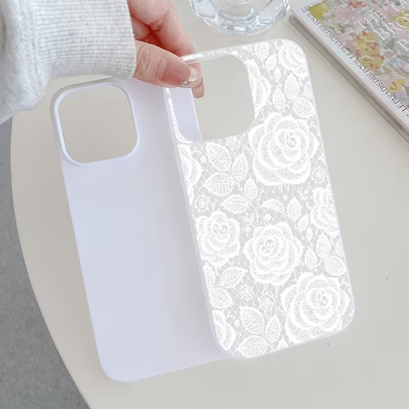 Embroidery White - Funda Protectora para Teléfono con Diseño