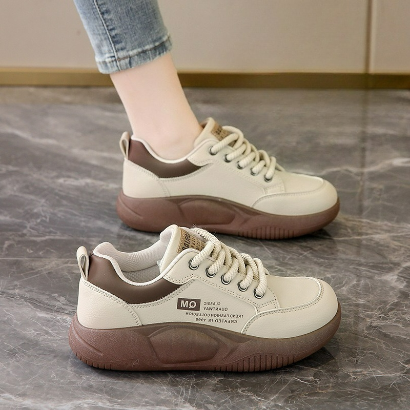 Embroidery White - Zapatillas Blancas para Niñas, Zapatos Deportivos