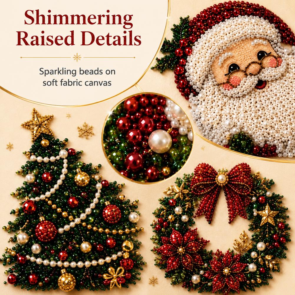 Kit de Arte con Perlas de Papá - Embroidery Xmas Decorations reseña y precio