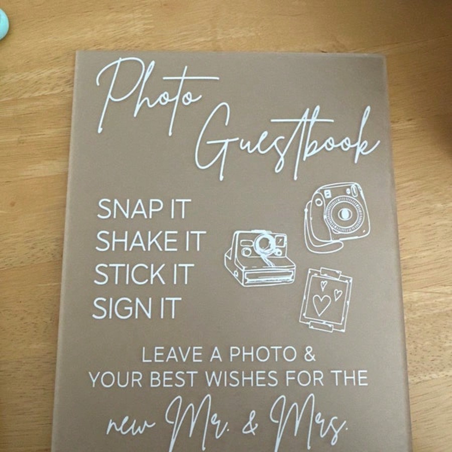 Libro de invitados con foto de - Embroidery Studio reseña y precio