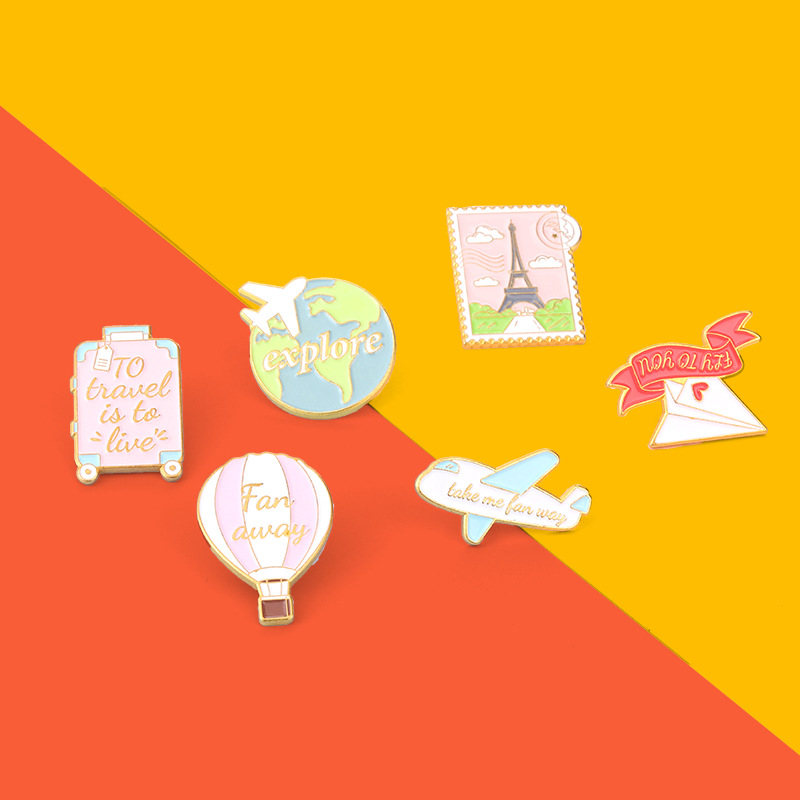 Broche de esmalte de globo de  - Embroidery Bali reseña y precio
