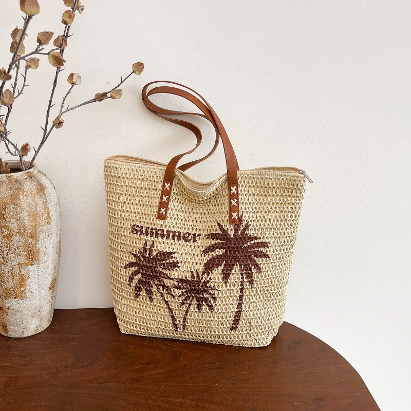 Bolso de Playa Tejido de Paja  - Embroidery Bali reseña y precio