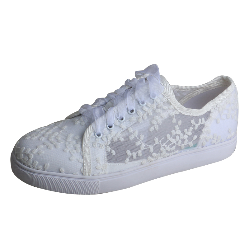 Zapatillas blancas Wedopus par - Embroidery White reseña y precio
