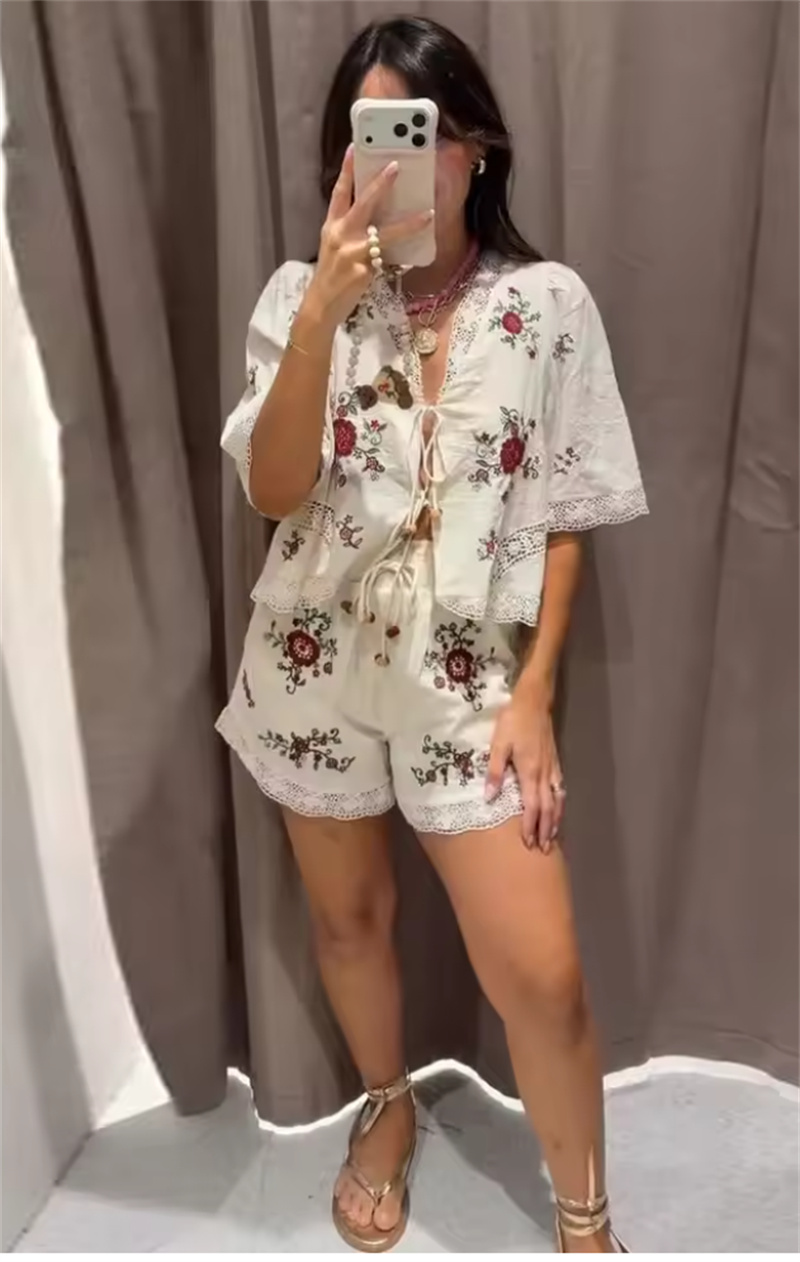 Conjunto de Verano 2026 para M - Embroidery Cardigan reseña y precio
