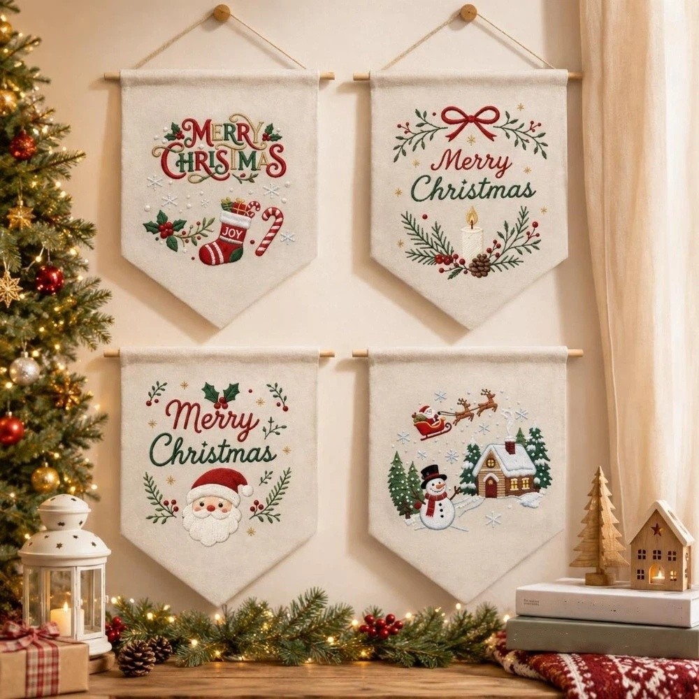 Kit de bordado navideño hecho  - Embroidery Xmas Decorations reseña y precio