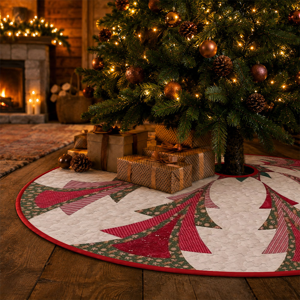 1 unidad: falda acolchada con  - Embroidery Xmas Decorations reseña y precio