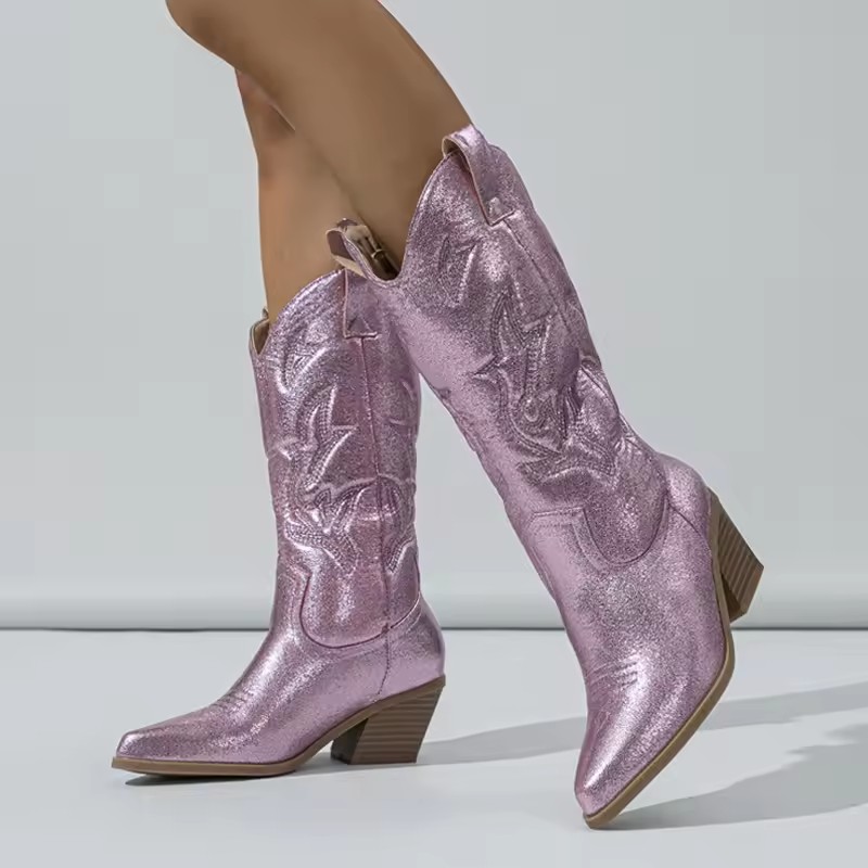 Botas occidentales de cuero ro - Embroidery Design Free reseña y precio