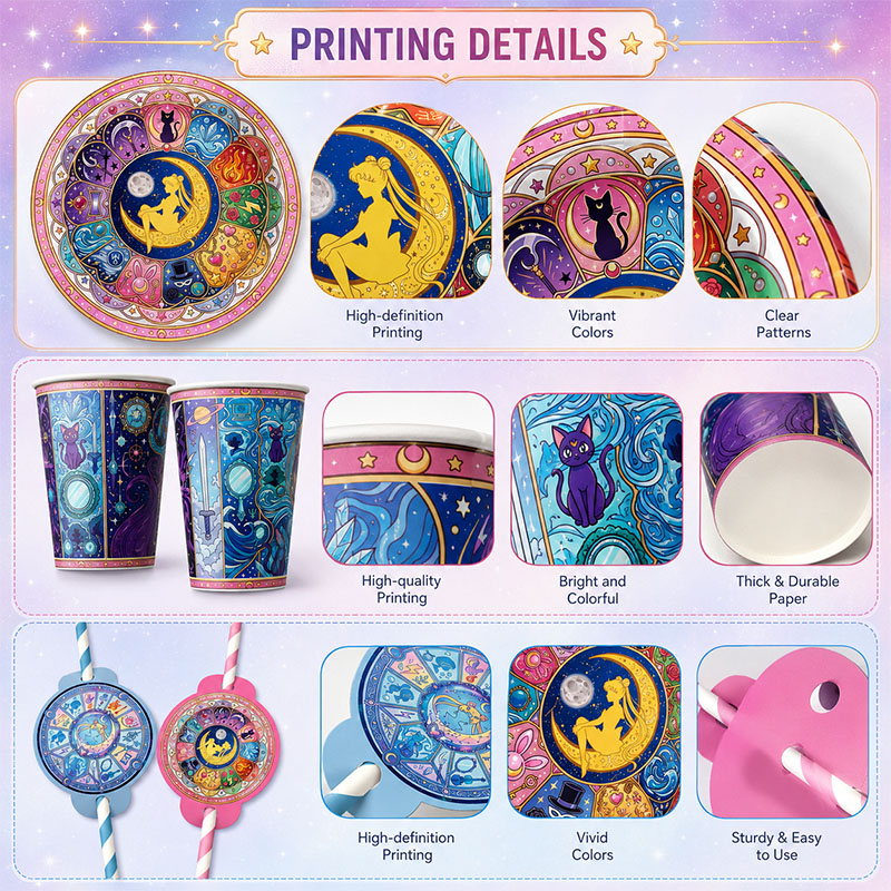 Juego de Vajilla de Sailor Moo - Embroidery Bali reseña y precio