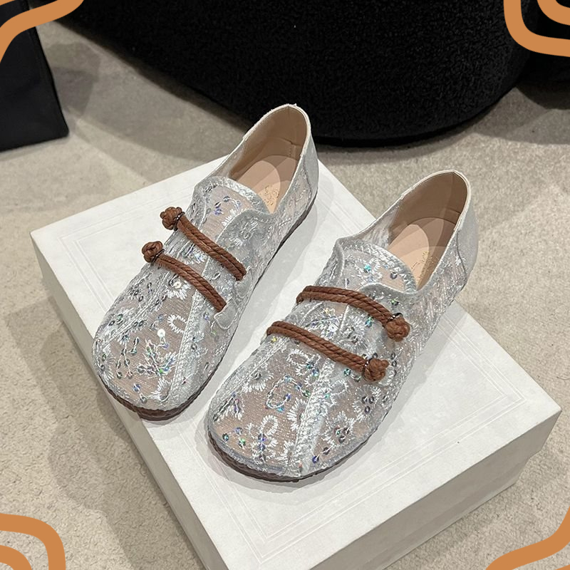 Zapatos Retro para Mujer, Eleg - Embroidery Design Free reseña y precio