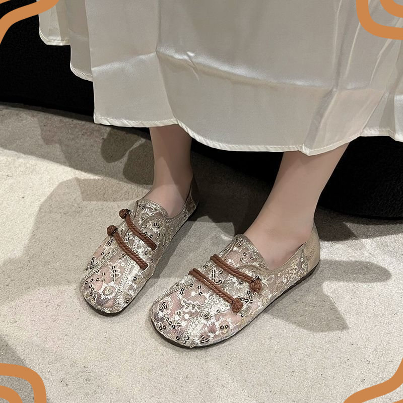 Zapatos Retro para Mujer, Eleg - Embroidery Design Free reseña y precio
