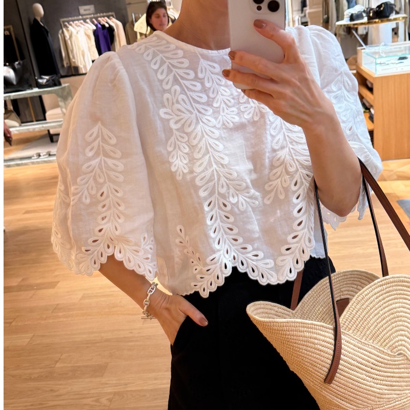 Camisa de mujer con cuello red - Embroidery Unique Design reseña y precio