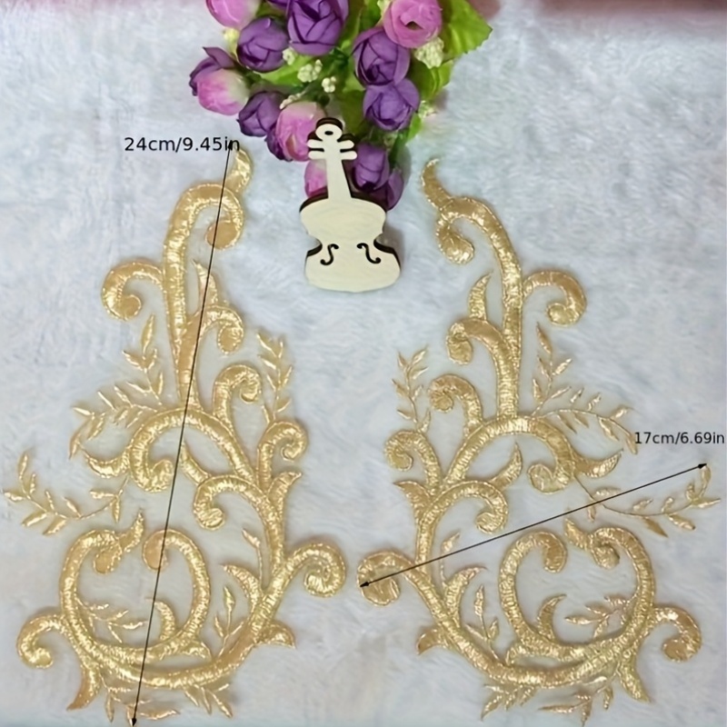 2 pares de apliques de encaje  - Embroidery Web reseña y precio