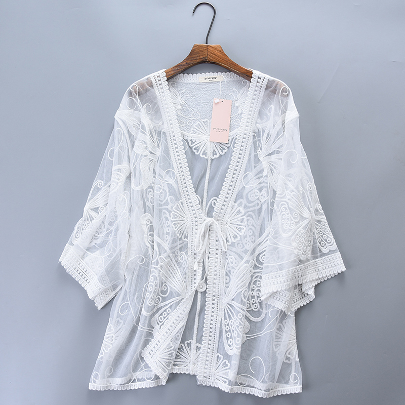 Cárdigan informal de verano pa - Embroidery Cardigan reseña y precio