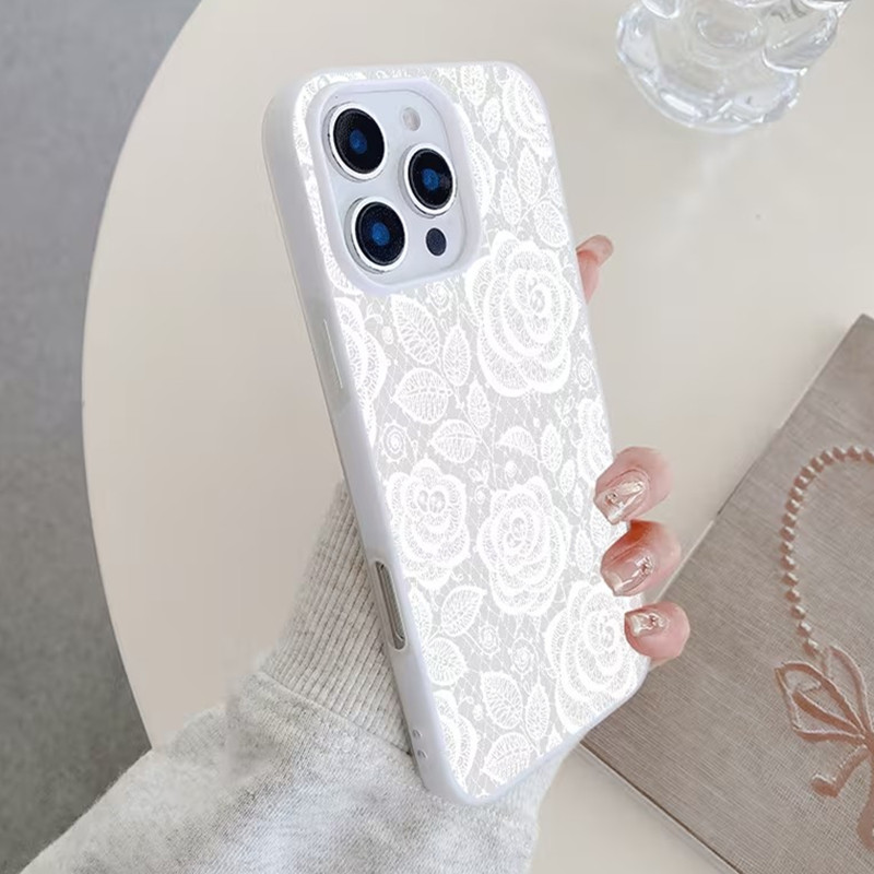 Funda Protectora para Teléfono - Embroidery White reseña y precio