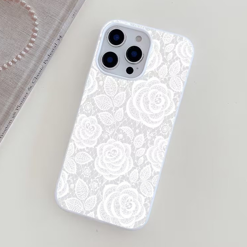 Funda Protectora para Teléfono - Embroidery White reseña y precio