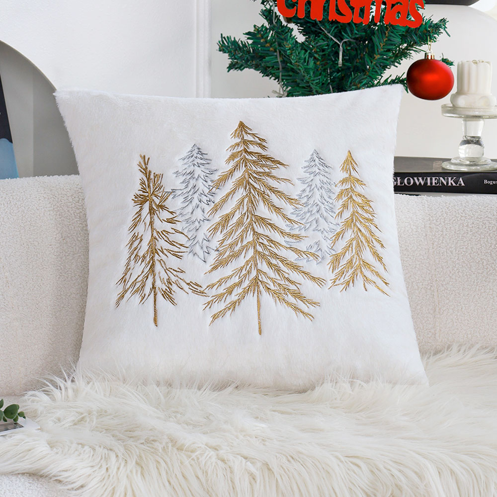 Funda de almohada navideña de  - Embroidery Xmas Decorations reseña y precio