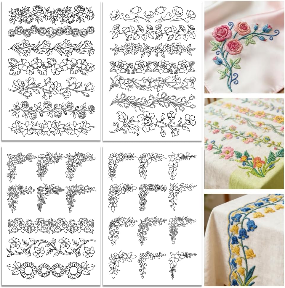 Papel de bordado preimpreso co - Embroidery Web reseña y precio