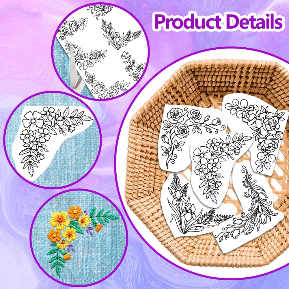 Papel de bordado preimpreso co - Embroidery Web reseña y precio